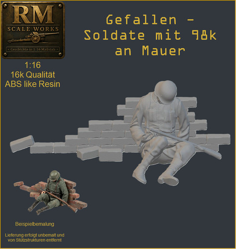 Ww2 wehrmacht verwundeter - 1:16,