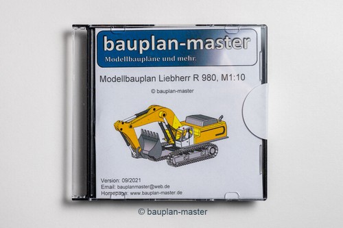 Modellbauplan bagger liebherr - modellbauplan,